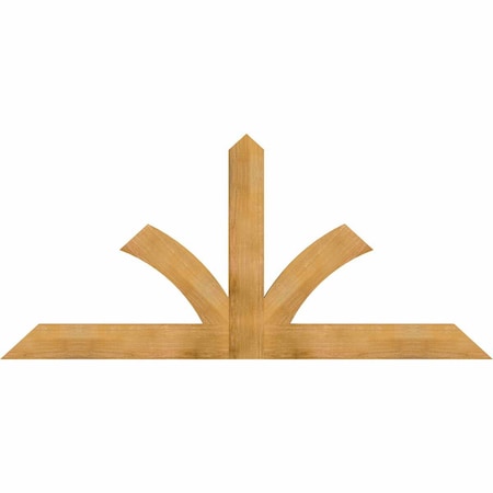 Ekena Millwork Richland Rough Sawn Timber Gable Bracket, Western Red Cedar, 84"W x 38"H x 2"D x 6"F, 11/12 Pitch GBW084X38X0206RIC00RWR